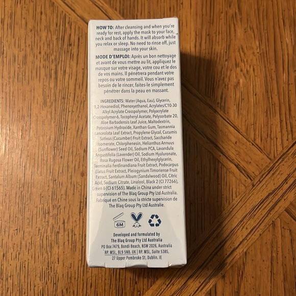 NIB High Altitude Hydration Mask by Flight Mode Skincare - Picture 3 of 3